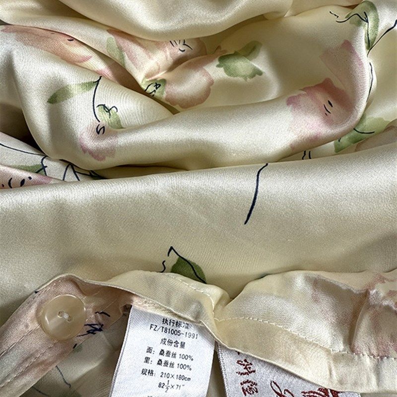 奢华高端 纯真丝被套重磅100%桑蚕丝素绉缎单件丝绸床品双人被罩,淘宝优惠券,粉丝福利购,淘宝优惠卷