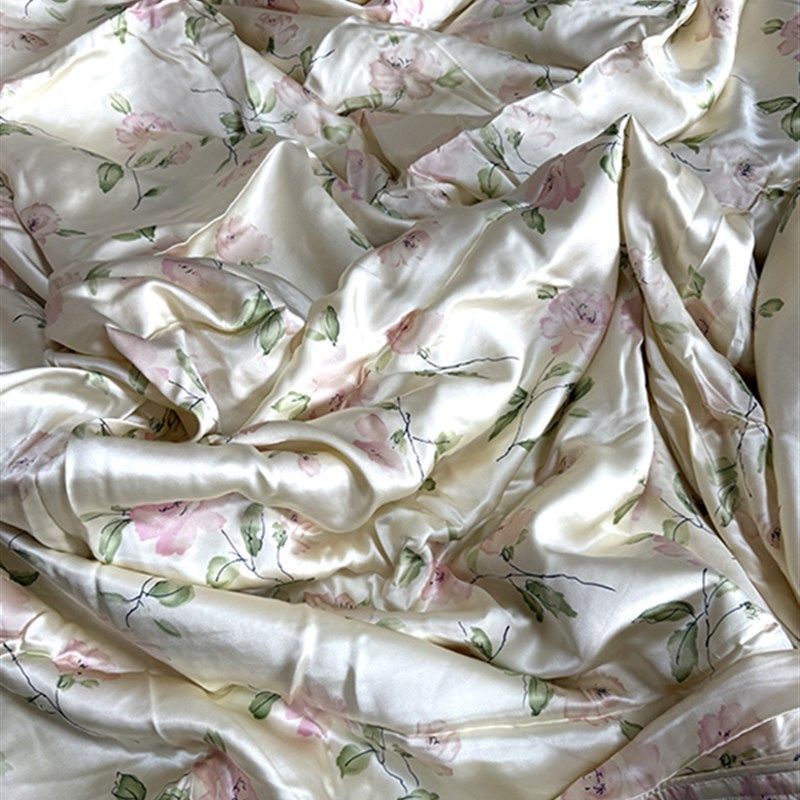 奢华高端 纯真丝被套重磅100%桑蚕丝素绉缎单件丝绸床品双人被罩,淘宝优惠券,粉丝福利购,淘宝优惠卷