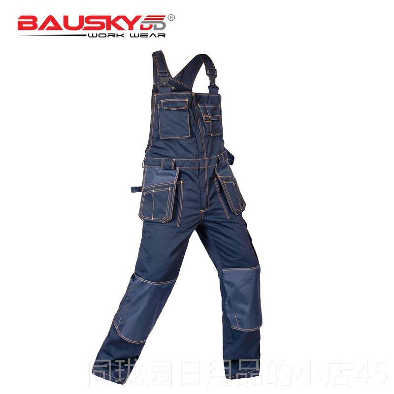 正品保世基工装春秋耐吊带能裤工作服多劳保服抱婴袋裤机修磨结功 - 图0