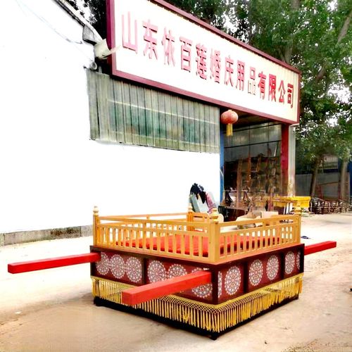 胡蝶花轿八抬大轿唐风步撵轿子钢木结合四抬凤撵婚庆用品礼品道具 - 图1