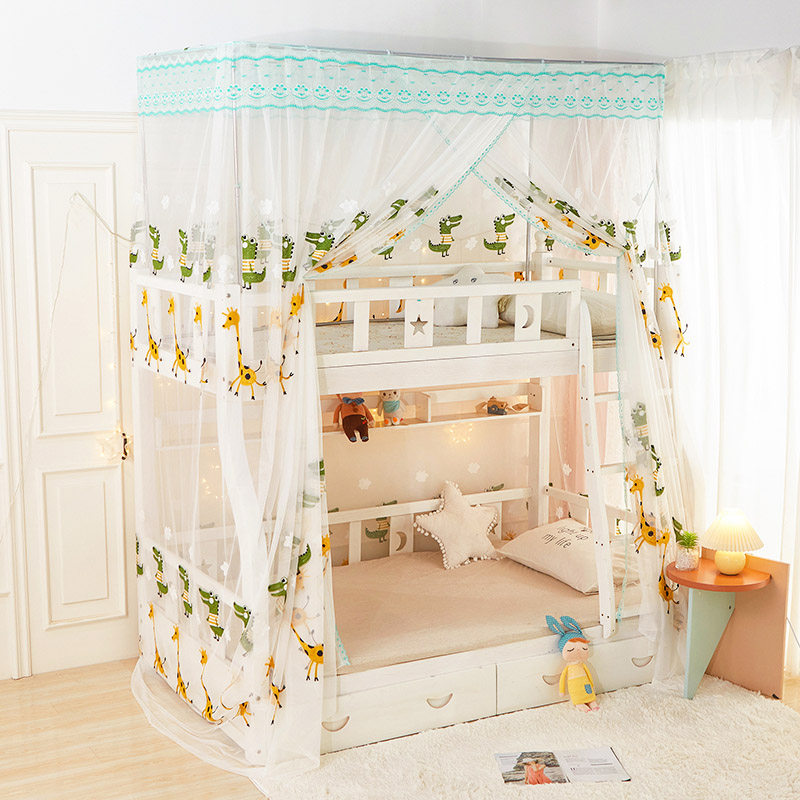 弗来娅子母床上下铺儿童蚊帐双层床上下床高低床一体蚊帐学生蚊帐,淘宝优惠券,粉丝福利购,淘宝优惠卷
