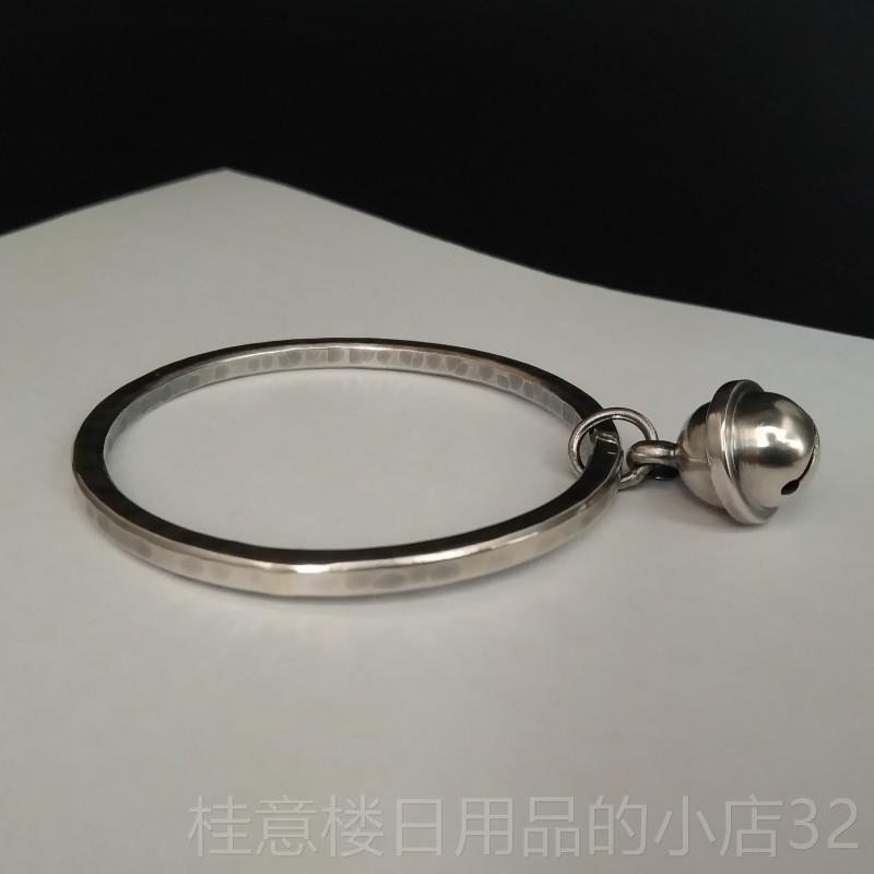高档时尚复古做铃民族风银闭口款足银手工原旧创私人订制999纯铛 - 图1