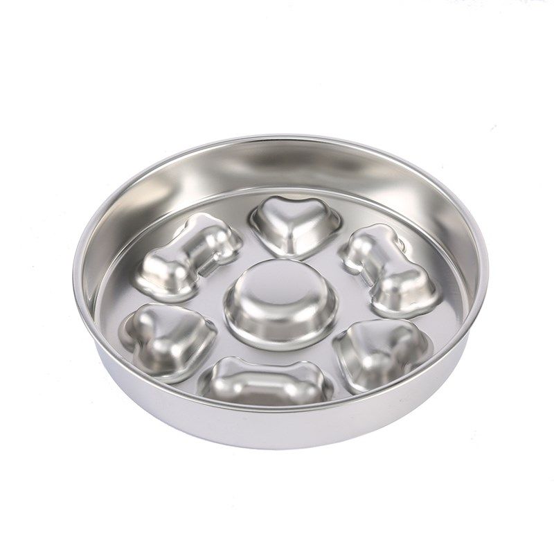 大型犬碗不锈钢慢食碗防噎金毛大狗狗缓慢进食盆宠物狗粮碗大容量,淘宝优惠券,粉丝福利购,淘宝优惠卷