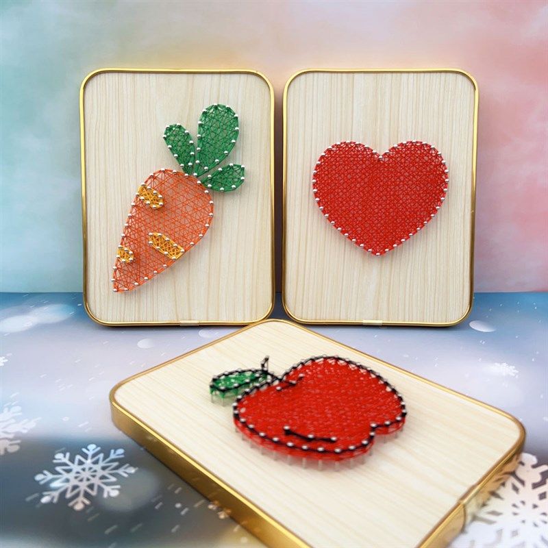 钉子绕线画手工diy材料包儿童学生亲子活动手工课团建活动装饰画,淘宝优惠券,粉丝福利购,淘宝优惠卷