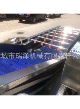 全自动气泡洗果机 喷淋式不锈钢清洗设备 辣白菜清洗加工设备