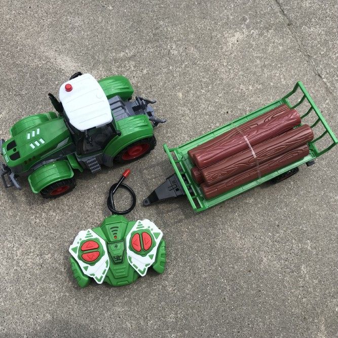 儿童电动遥控农夫车幼儿玩具工程车运木材输车汽车农用拖拉机男孩,淘宝优惠券,粉丝福利购,淘宝优惠卷