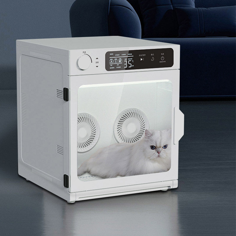 Qingdu automatic pet drying box for puppies and cats to bathe, blow dry, remove water, hair, disinfect and odor box