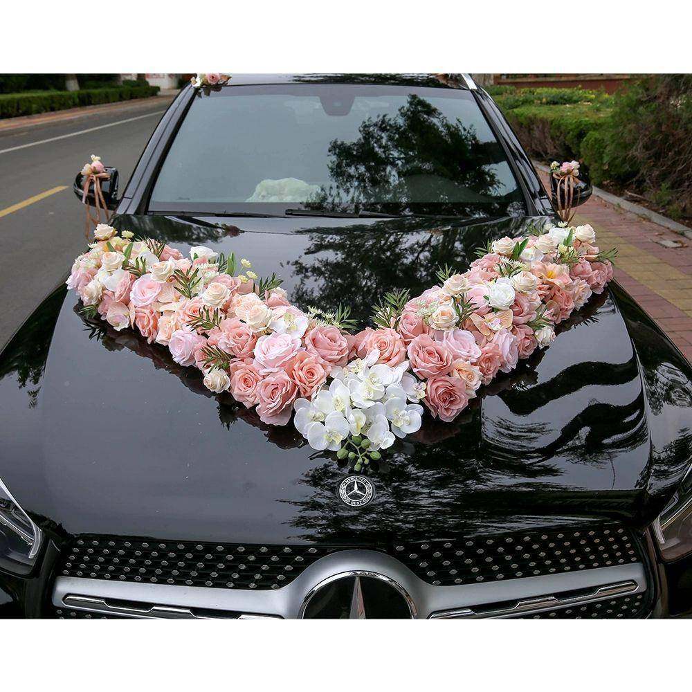 结婚车V真装饰单边105CM大仿花主婚车车布置套装FCC拉花吸头盘新,淘宝优惠券,粉丝福利购,淘宝优惠卷