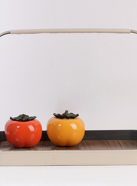 轻奢简约皮革长方形置物盘样板间创意金属茶盘装饰品手提收纳托盘