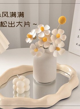 拍摄卧道具小摆件级室桌面干花装饰风格花束间改造民宿布置物件高