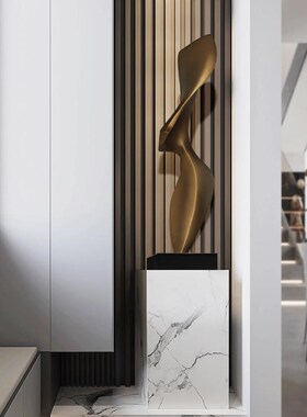 玄关雕塑摆件家居客厅创意抽象玻璃钢艺术品酒店大堂楼梯过道装饰