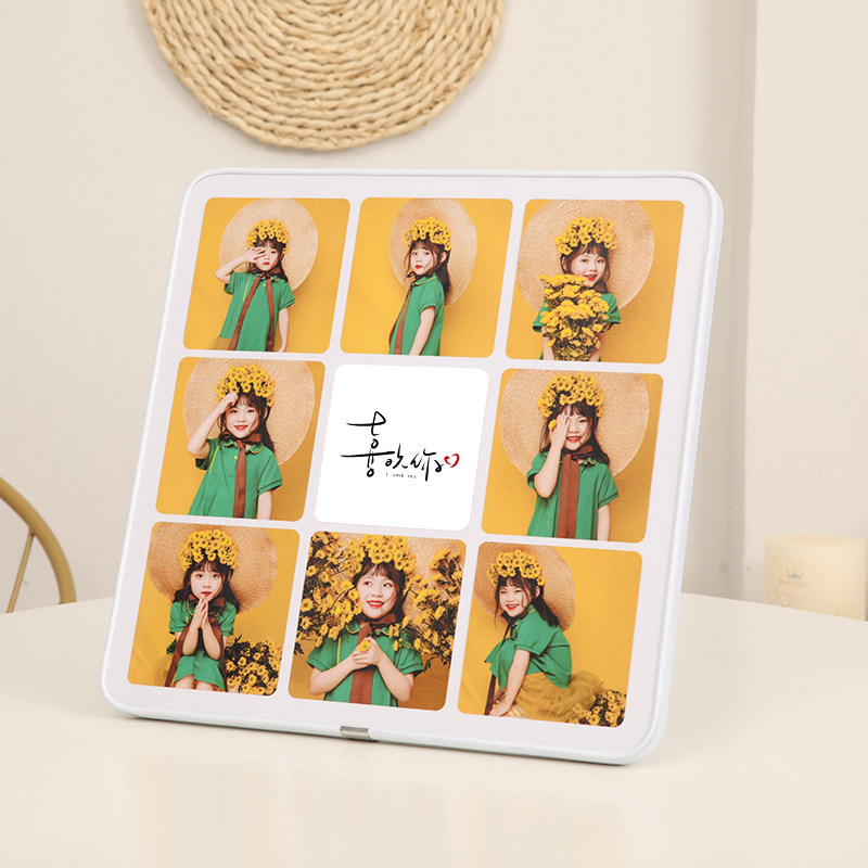 水晶组合相框摆台九宫格照片定制创意相框儿童宝宝拼图照片拉米娜,淘宝优惠券,粉丝福利购,淘宝优惠卷