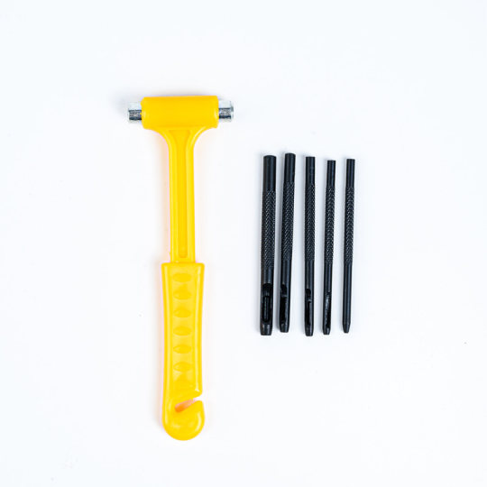 Paper cutting tool set, special hole punch, handmade paper engraving tool, oil punch, small hammer