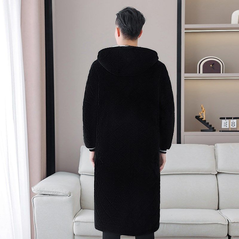 冬季保暖男士加绒加厚棉衣休闲大褂加长过膝罩衣工作服家居服棉服,淘宝优惠券,粉丝福利购,淘宝优惠卷