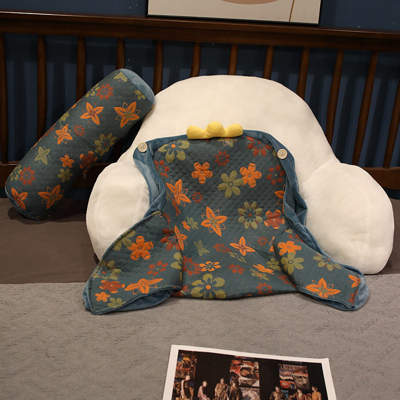 三层纱牀头靠垫软包护颈护腰靠枕大靠背沙发抱枕牀上宿舍看书枕头,淘宝优惠券,粉丝福利购,淘宝优惠卷