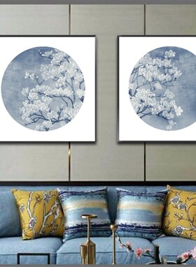 客厅装饰画玄关走廊挂画沙发背景墙画卧室画酒店软装画水墨抽象画