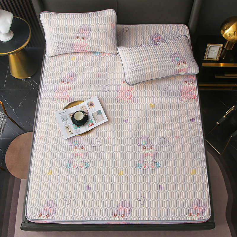 夏天乳胶凉席女孩儿童上下铺a类母婴级床笠款夏款冰丝女童床罩,淘宝优惠券,粉丝福利购,淘宝优惠卷