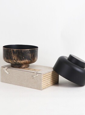 金藓属铁艺碗型软花器酒店会所样板房大堂苔MC-TY-74餐桌面收纳桌