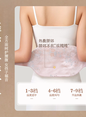电加热艾绒腰腹热敷包九档控温