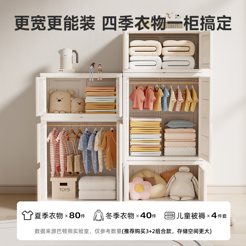 利幼儿童衣柜组合宝宝玩具收纳柜婴儿喂养台大容量台面储物置物架,淘宝优惠券,粉丝福利购,淘宝优惠卷