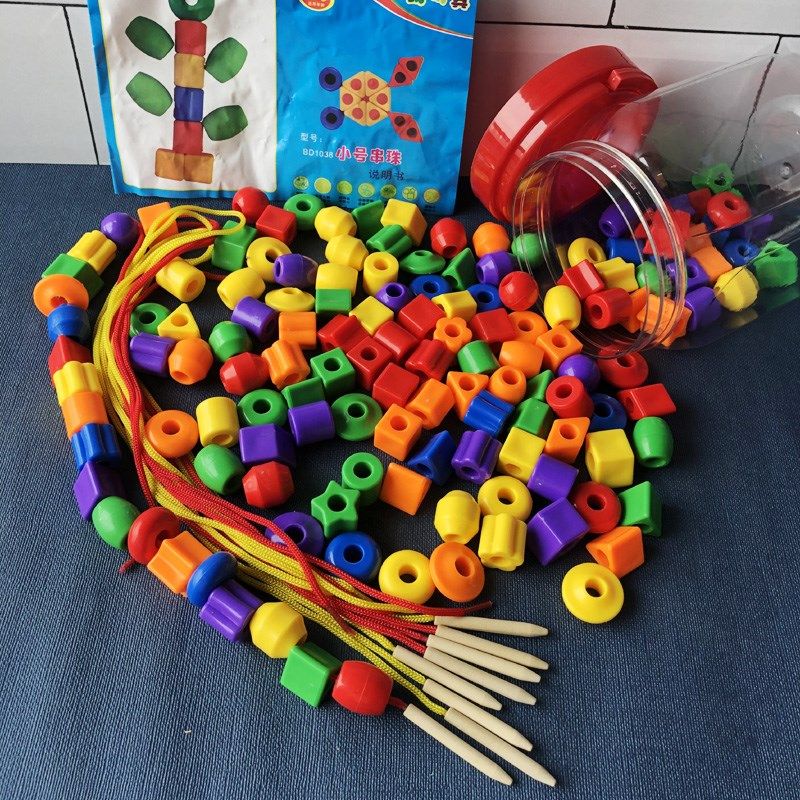 婴幼儿童串珠子玩具宝宝益智早教精细动作训练穿线绕珠1一3岁园区,淘宝优惠券,粉丝福利购,淘宝优惠卷