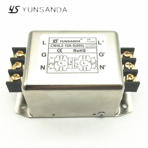 单相交流滤波器CW4L2-10A-S CW4L2-20A-T端子CW4L2-10A-S(005导轨 - 图3