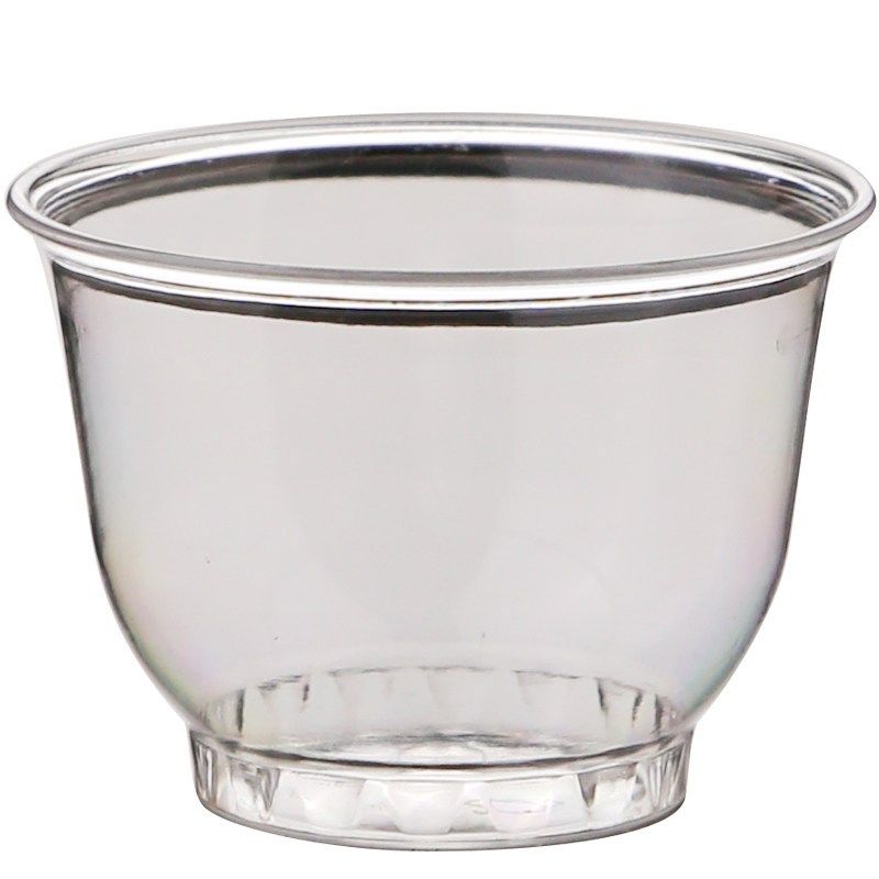 一次性功夫小茶杯高档透明硬质品茗杯小号航空杯家用带杯架防尘罐,淘宝优惠券,粉丝福利购,淘宝优惠卷