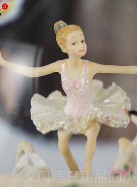 正品生日礼物女孩礼芭蕾跳舞水晶球音盒八音乐盒雪花送女儿生童创