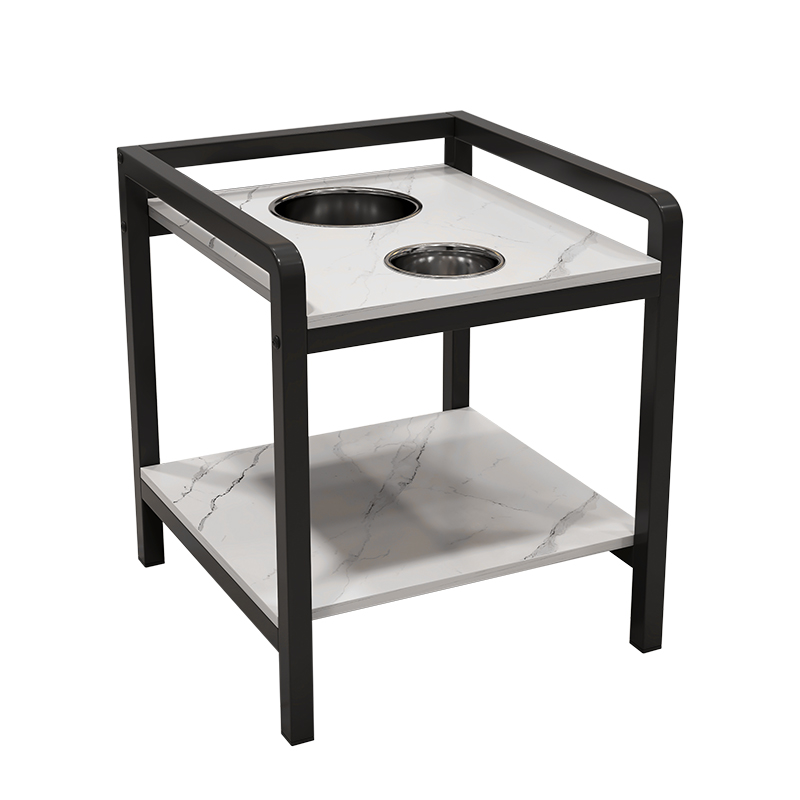 棋牌室水杯架菸灰缸茶水台小茶桌家用麻将桌茶几麻将机边几茶水 - 图3