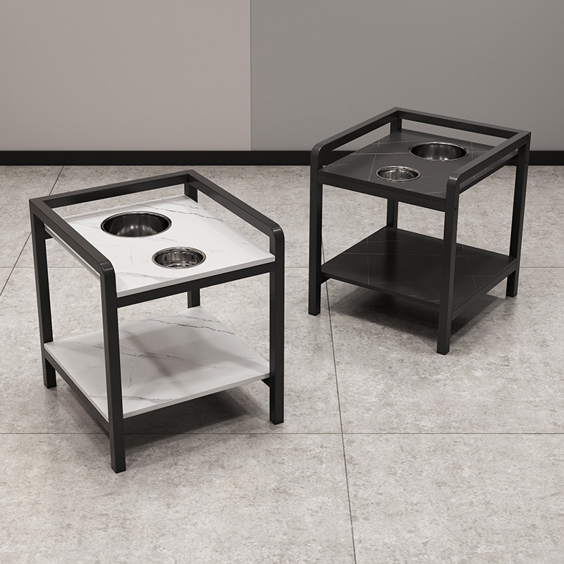 棋牌室水杯架菸灰缸茶水台小茶桌家用麻将桌茶几麻将机边几茶水 - 图1