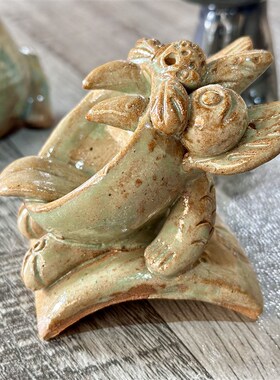 瓦猫云南大理南诏窑手工陶瓷猫创意礼品开业小摆件