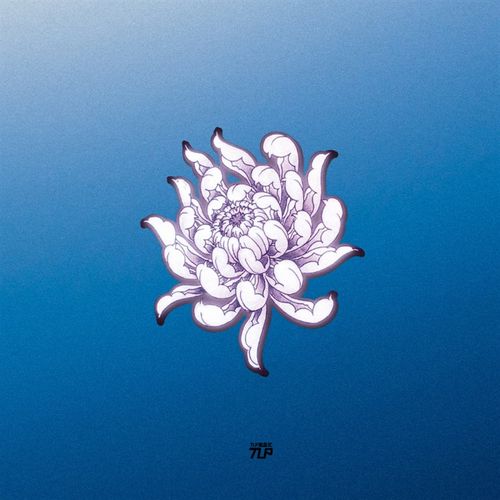 TLP反光车贴 菊花绽放闪耀盛开花朵手绘植物防水机车摩托漆面贴纸 - 图2