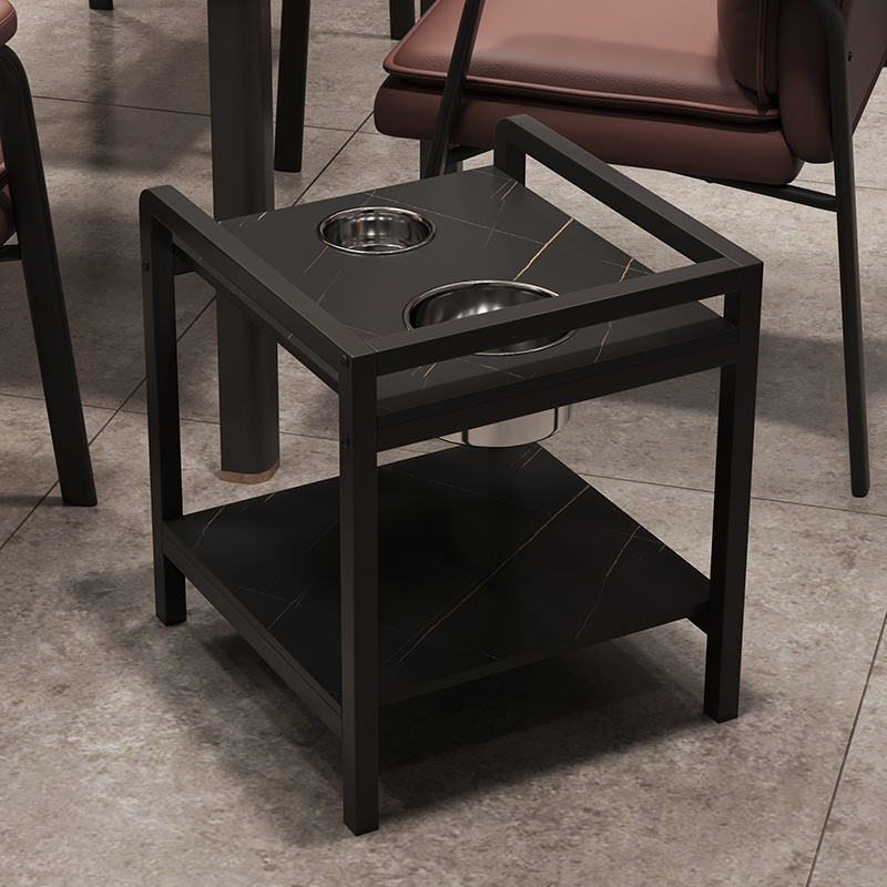 棋牌室水杯架菸灰缸茶水台小茶桌家用麻将桌茶几麻将机边几茶水 - 图2