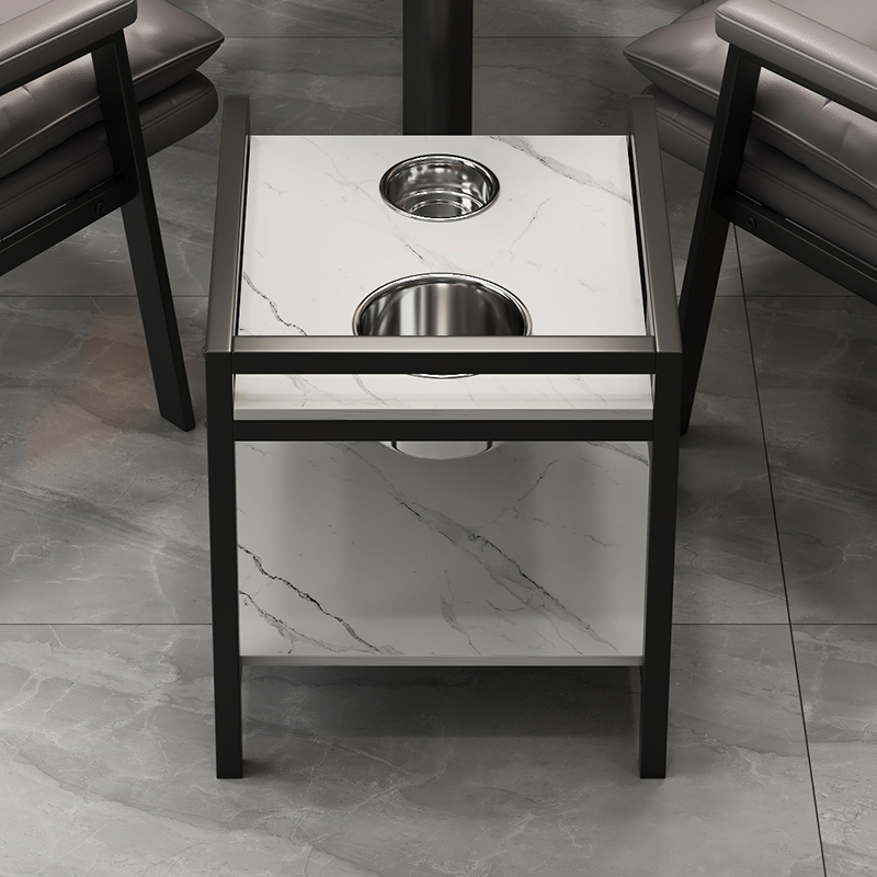 棋牌室水杯架菸灰缸茶水台小茶桌家用麻将桌茶几麻将机边几茶水 - 图0