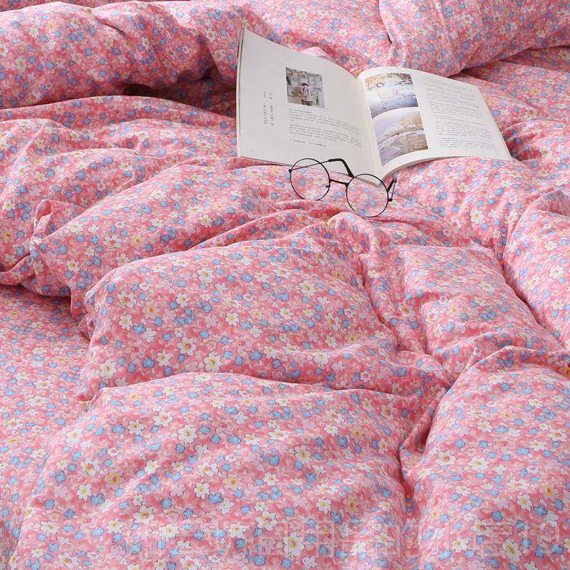 正品小蔷薇花粉色套田园风女宿舍床单三件纯套棉被双四件套全棉人,淘宝优惠券,粉丝福利购,淘宝优惠卷
