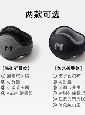 冬季男士折叠加绒保暖防寒耳罩