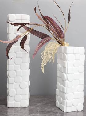 现代简约桌花器样板办公室家居客面装厅创意树脂花瓶软饰品1090摆