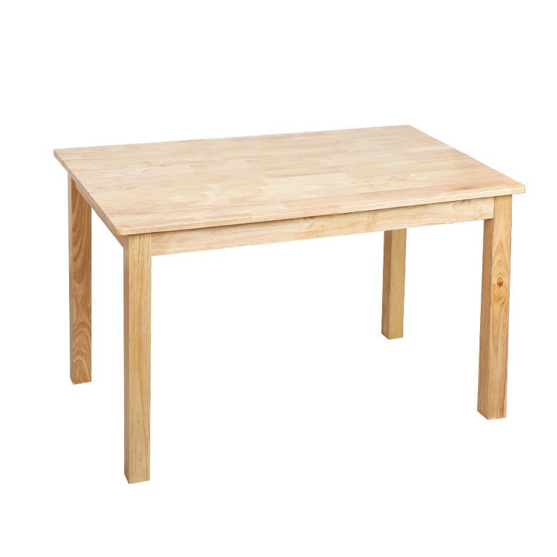 Solid wood dining table wooden dining table dining table home restaurant table restaurant square table small four-family MLH type simple rice