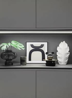 电约样板t1741206间玄关视柜创意软装饰品仿真花蜡烛简挂画家6居