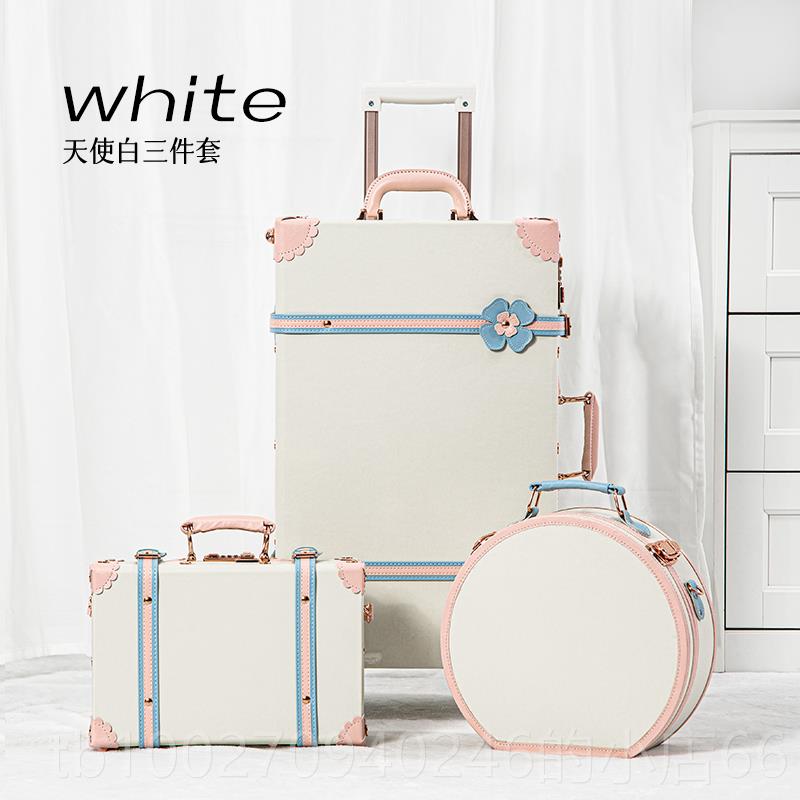 High-end unbox iwalke retro luggage cute student trolley case female r boarding case 20 inch suitcase universal