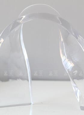 代简约飘带几何造装摆DRU件设计样板型房售楼部艺术软饰现品工艺