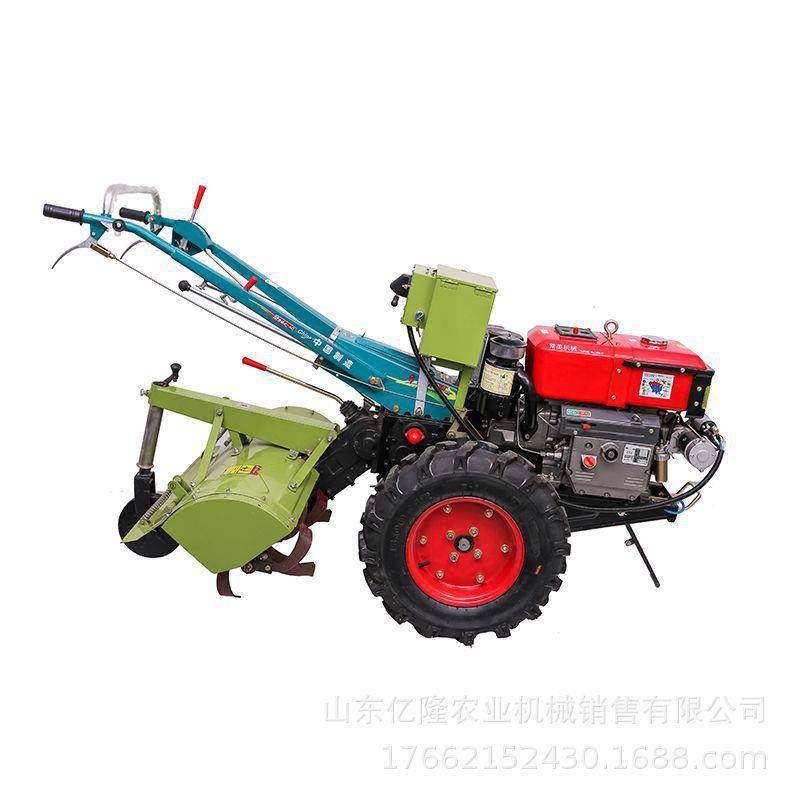 陕西家用YL-TLJ柴手扶耕田机山地丘陵旋耕碎视土机四驱油微耕机频 - 图3