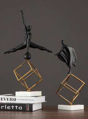 现创意代人雕塑摆BJ-0018件运家居饰物品体操动员沉思者轻奢客厅