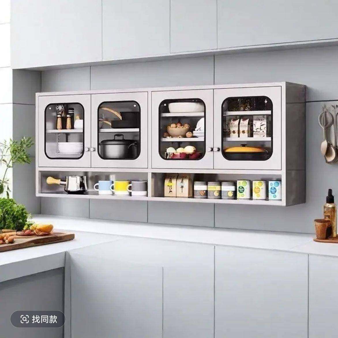 厚不锈钢台吊柜厨房壁挂式橱柜碗加柜柜阳墙ZGM上储物浴室挂墙收,淘宝优惠券,粉丝福利购,淘宝优惠卷