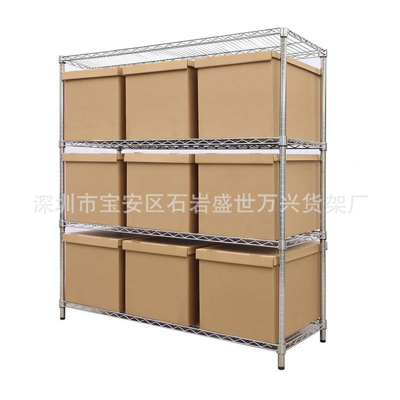 线网置物不锈钢661铬架车间架smt物料镀架加网厚带轮子线货架 - 图3