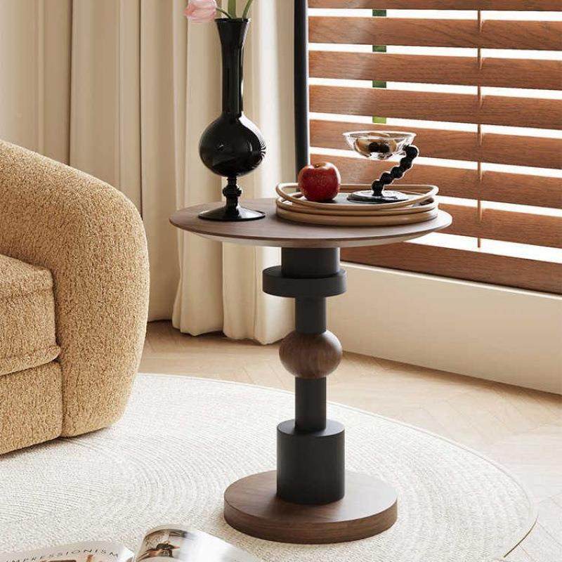 法式古风实木古沙发茶美式圆形物几复轻奢小户DYK型小桌子客厅置,淘宝优惠券,粉丝福利购,淘宝优惠卷