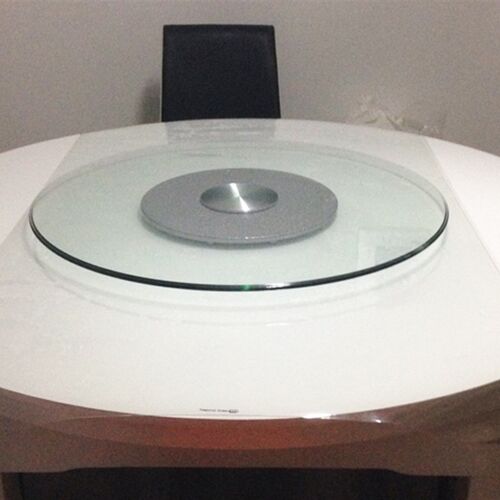 饭店酒店餐桌转盘 钢化玻璃转盘 桌面圆桌转盘 连体旋转圆盘转台 - 图1