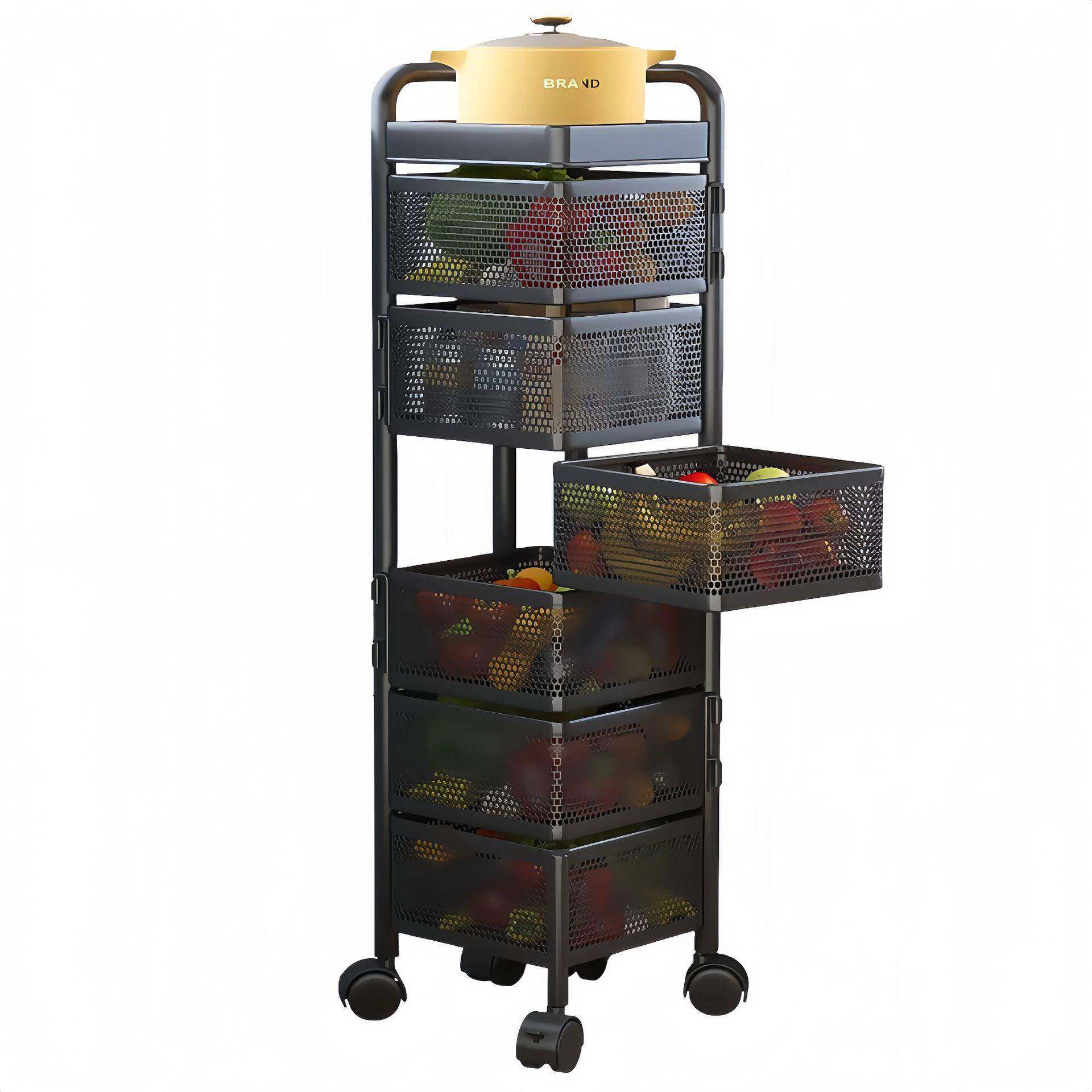 果厨房免落圆形旋转蔬菜地置物架可移动可拆卸TC-L2300安装储物架,淘宝优惠券,粉丝福利购,淘宝优惠卷