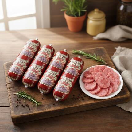 【含肉量90%】哈蒂牛官方俄罗斯风味牛筋肠180g香肠休闲零食小吃