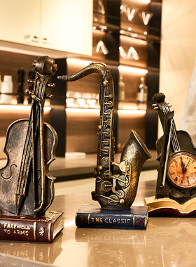 复古怀旧家具小摆件客厅书柜书架酒柜装饰品现代简约房间装饰摆件